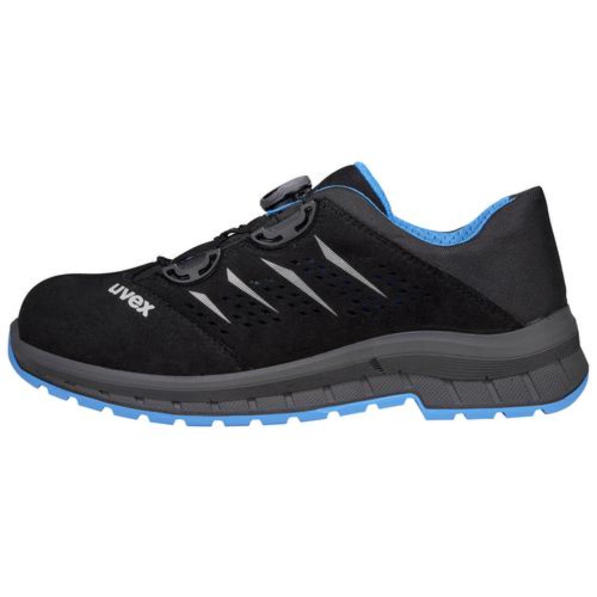 uvex 2 trend BOA SicherheitsschuhHalbschuhe S1P, blau/schwarz
