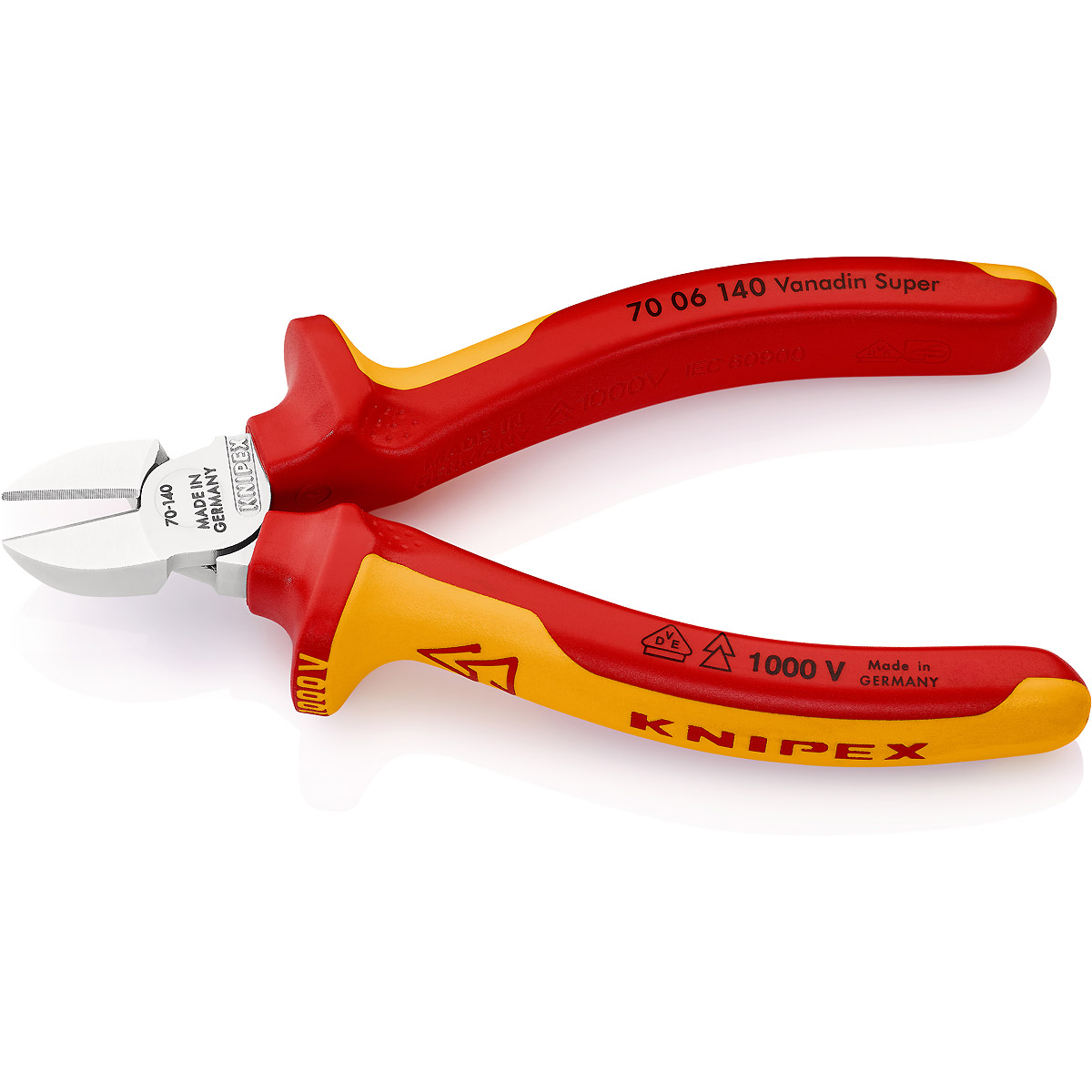 KNIPEX Seitenschneider isoliert, VDE-geprüft