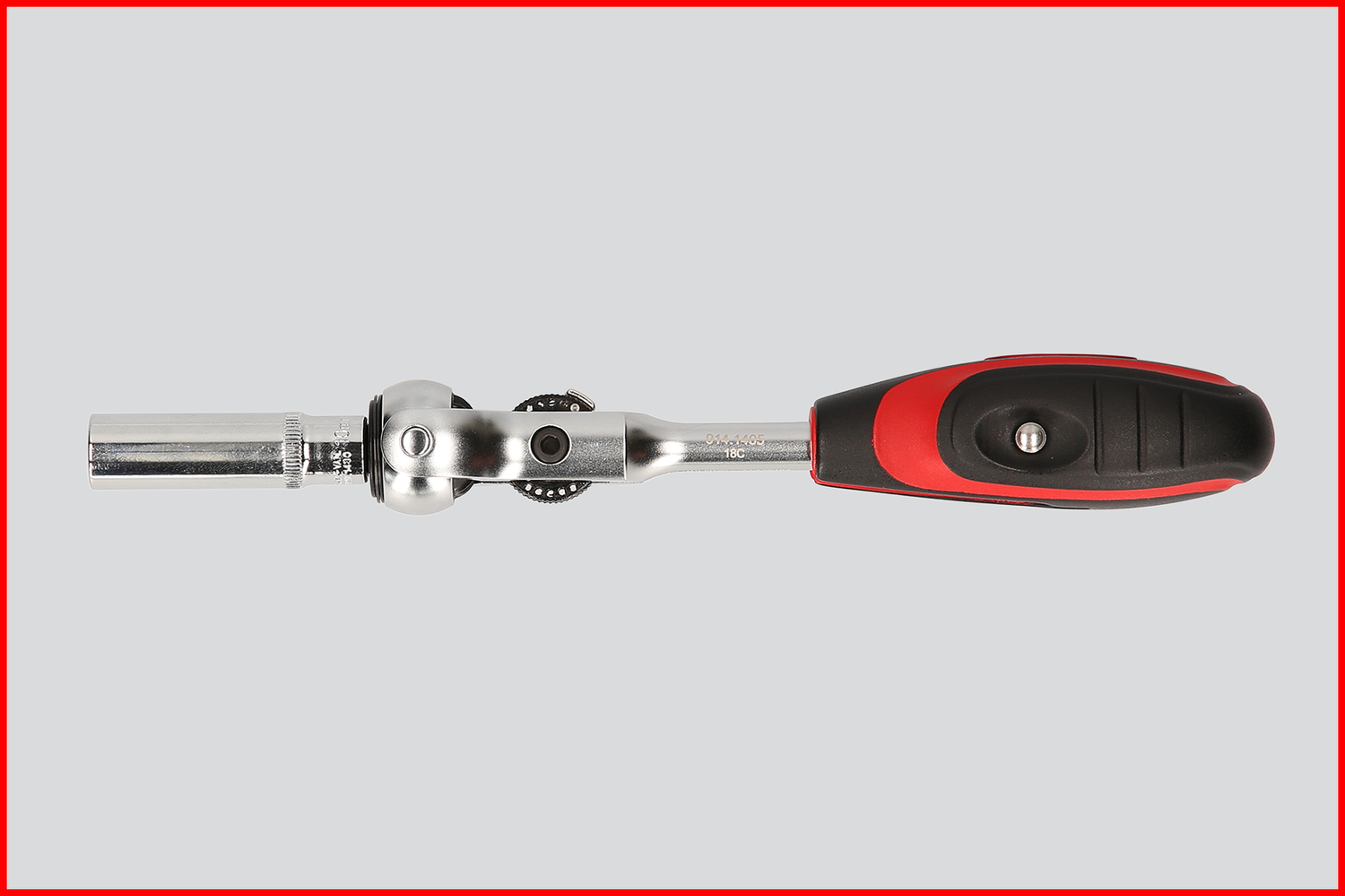 KS Tools 1/4" MODIFIX Mini-T-Griff-Schwenkkopf-Knarre, 72 Zahn