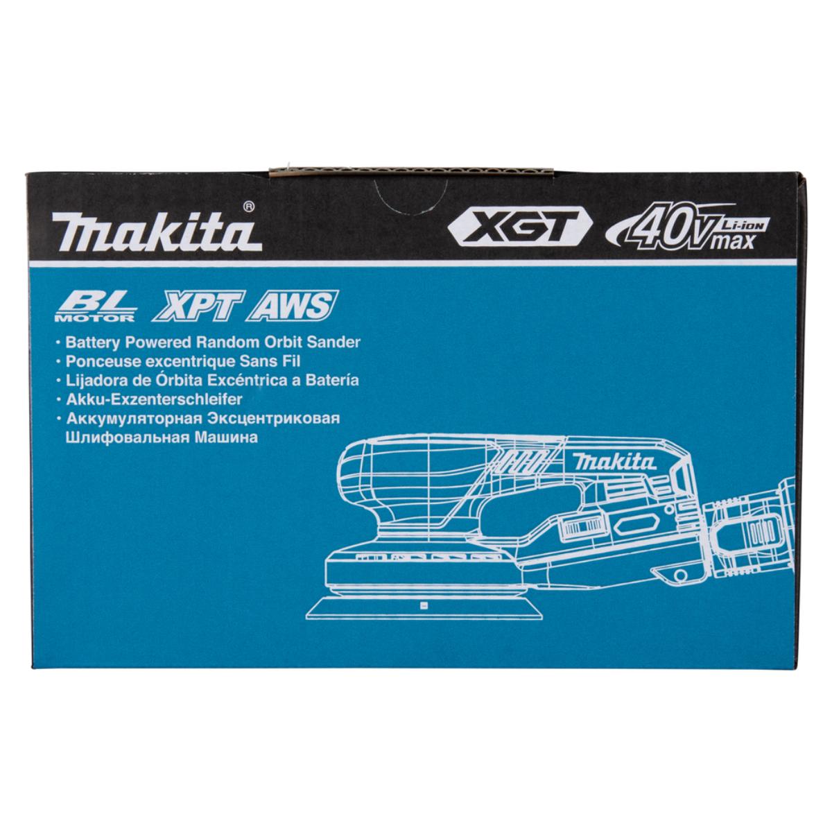Makita Akku-Exzenterschleifer XGT - Connector - 125 mm Ø - 3,0 mm Hub - 1,6 m Kabel - BO003CGZ