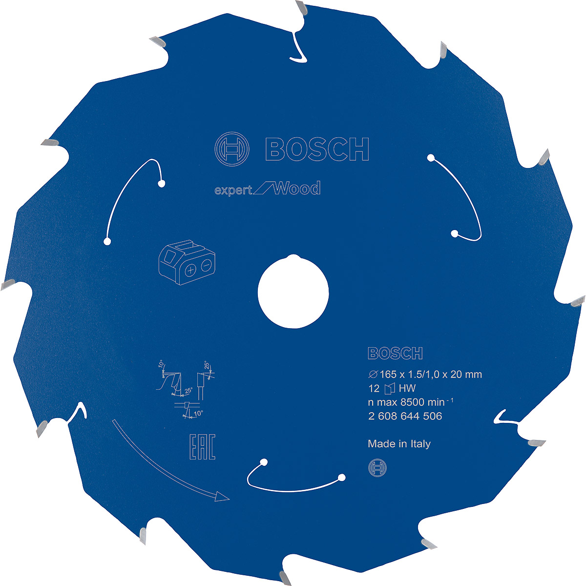 Bosch Akku-Kreissägeblatt Expert for Wood ø 165 mm