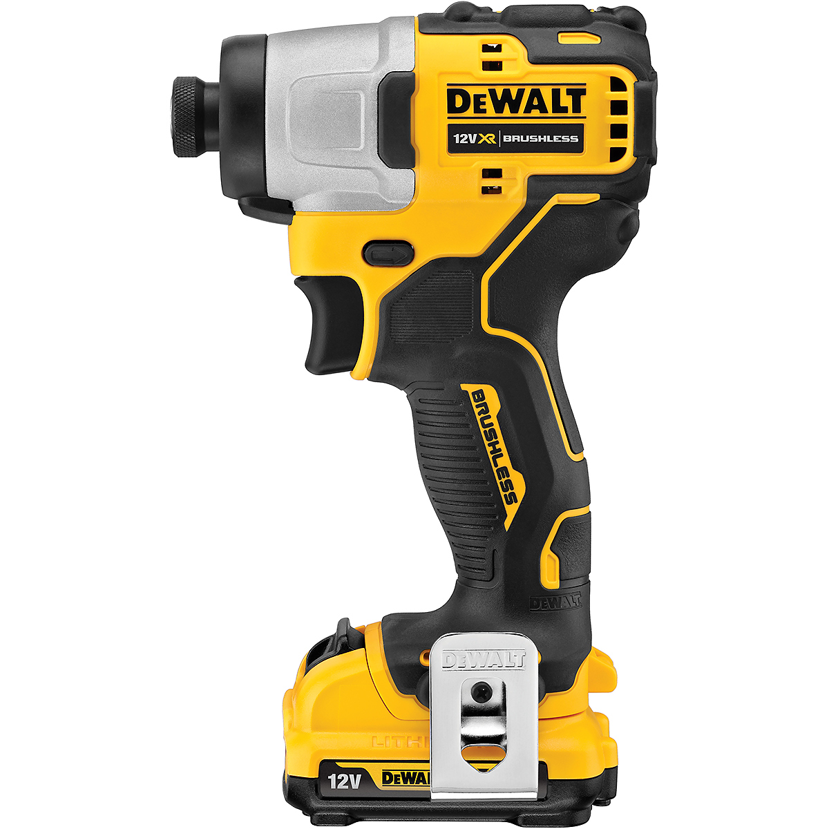 DEWALT Akku-Schlagschrauber 1/4 Zoll 12V + 2 Akku + Schnellladegerät