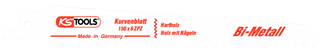 KS Tools Bi-Metall-Säbelsägeblatt, 150mm, 4,2mm, 5er Pack