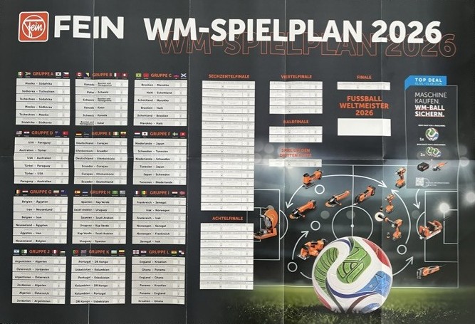 Fein WM Spielplan 2026