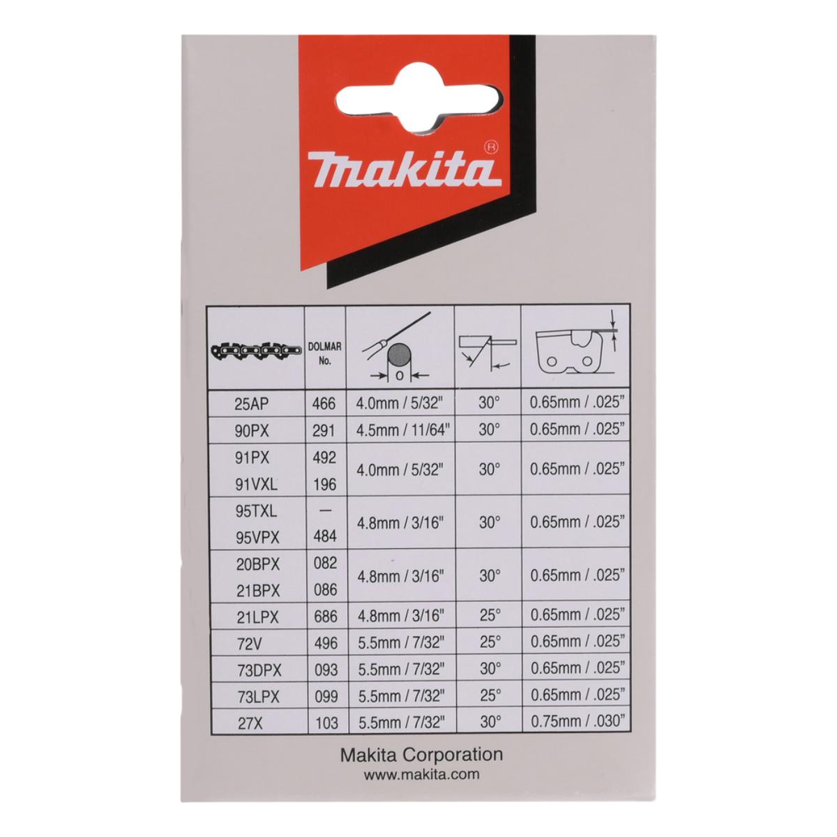 Makita Sägekette 90PX 52TG 1,1mm 3/8 LP 35cm