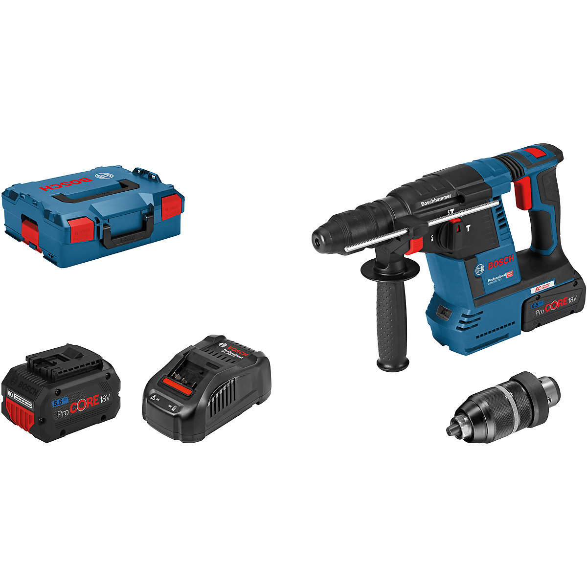 Bosch Akku-Bohrhammer mit SDS plus GBH 18V-26 F