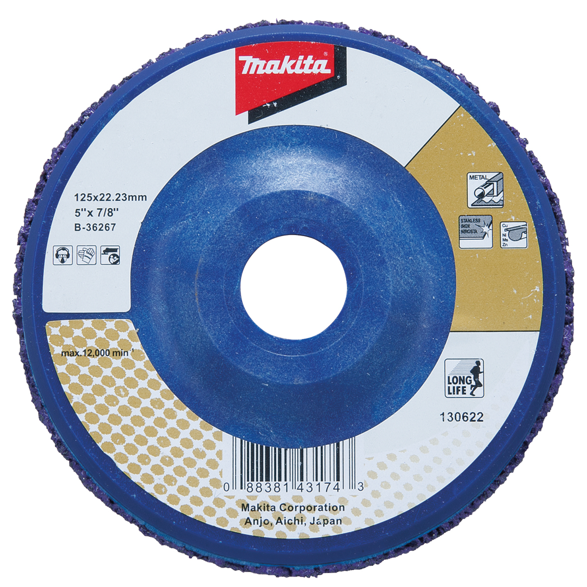 Makita Reinigungsscheibe LL 125mm - B-36267