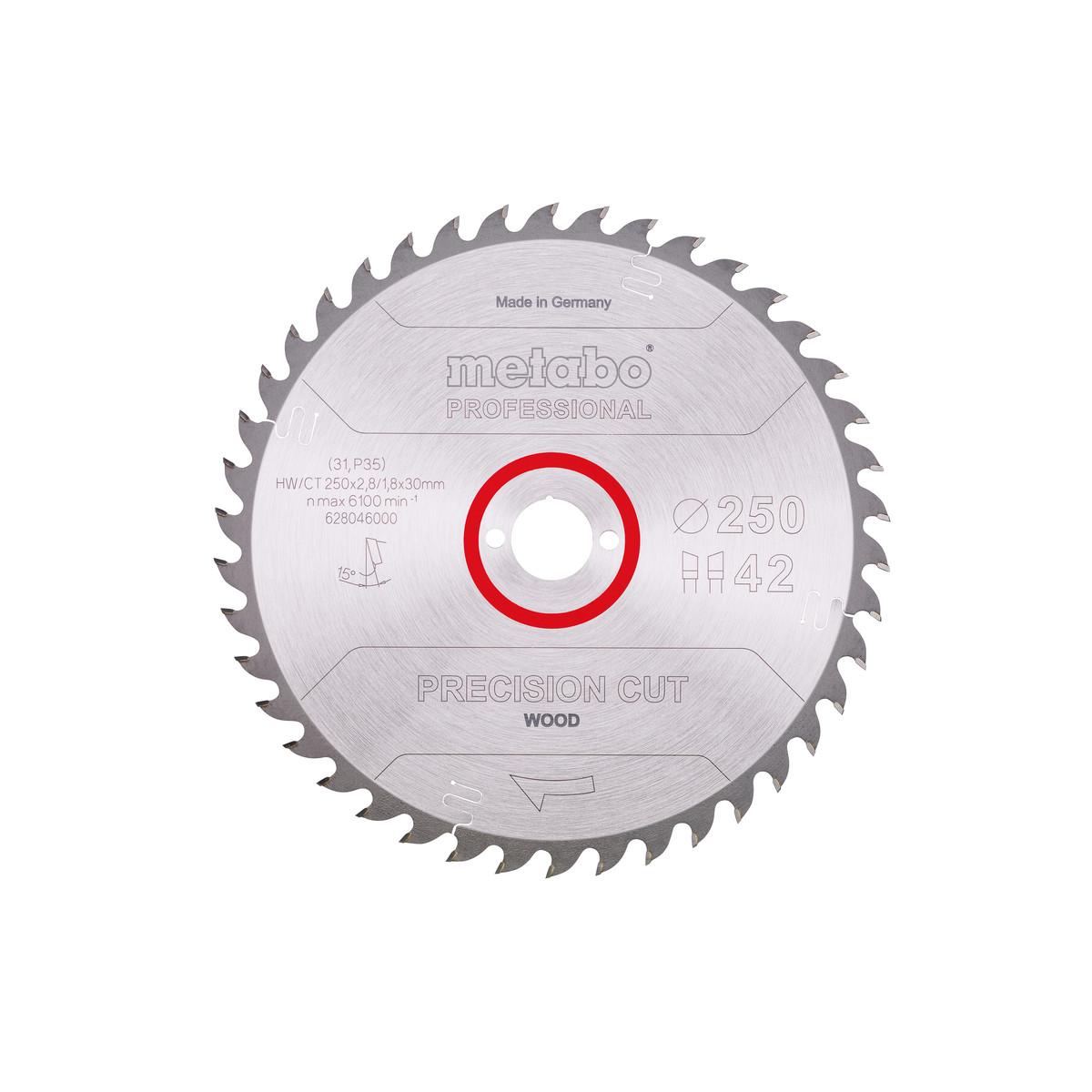 Metabo Sägeblatt precision cut wood - professional WZ 15°