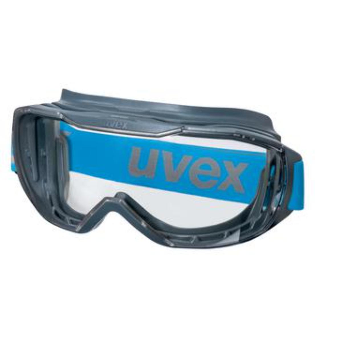 uvex Vollsichtbrille megasonic grau, gelb, anthrazit, lime