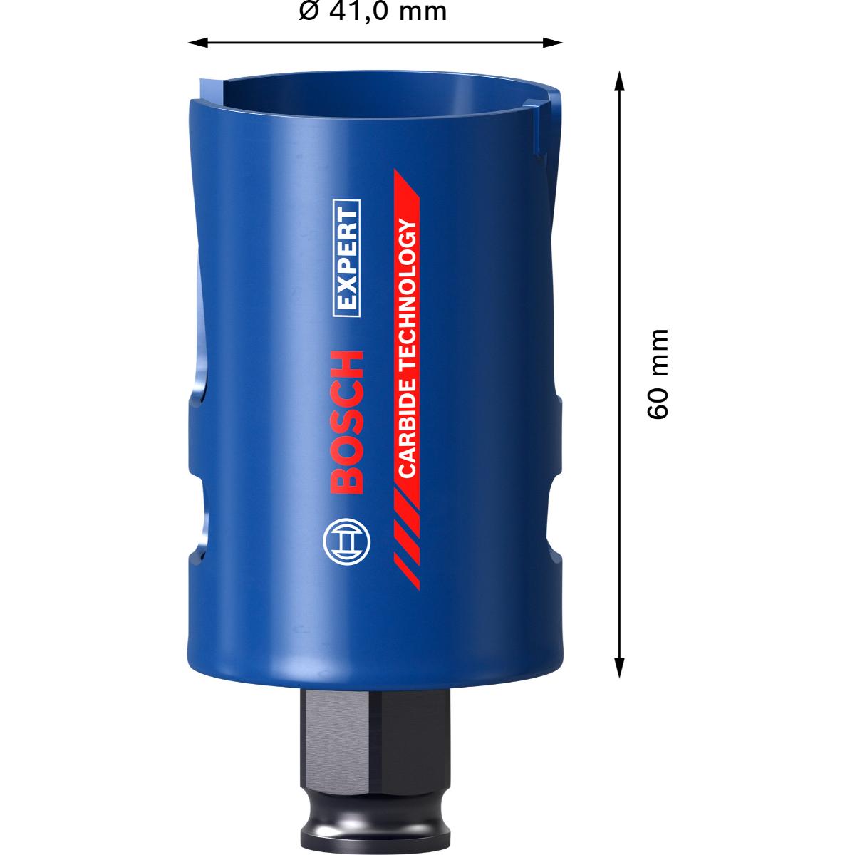 Bosch EXPERT Construction Material Power Change Plus Lochsäge, 41 x 60 mm