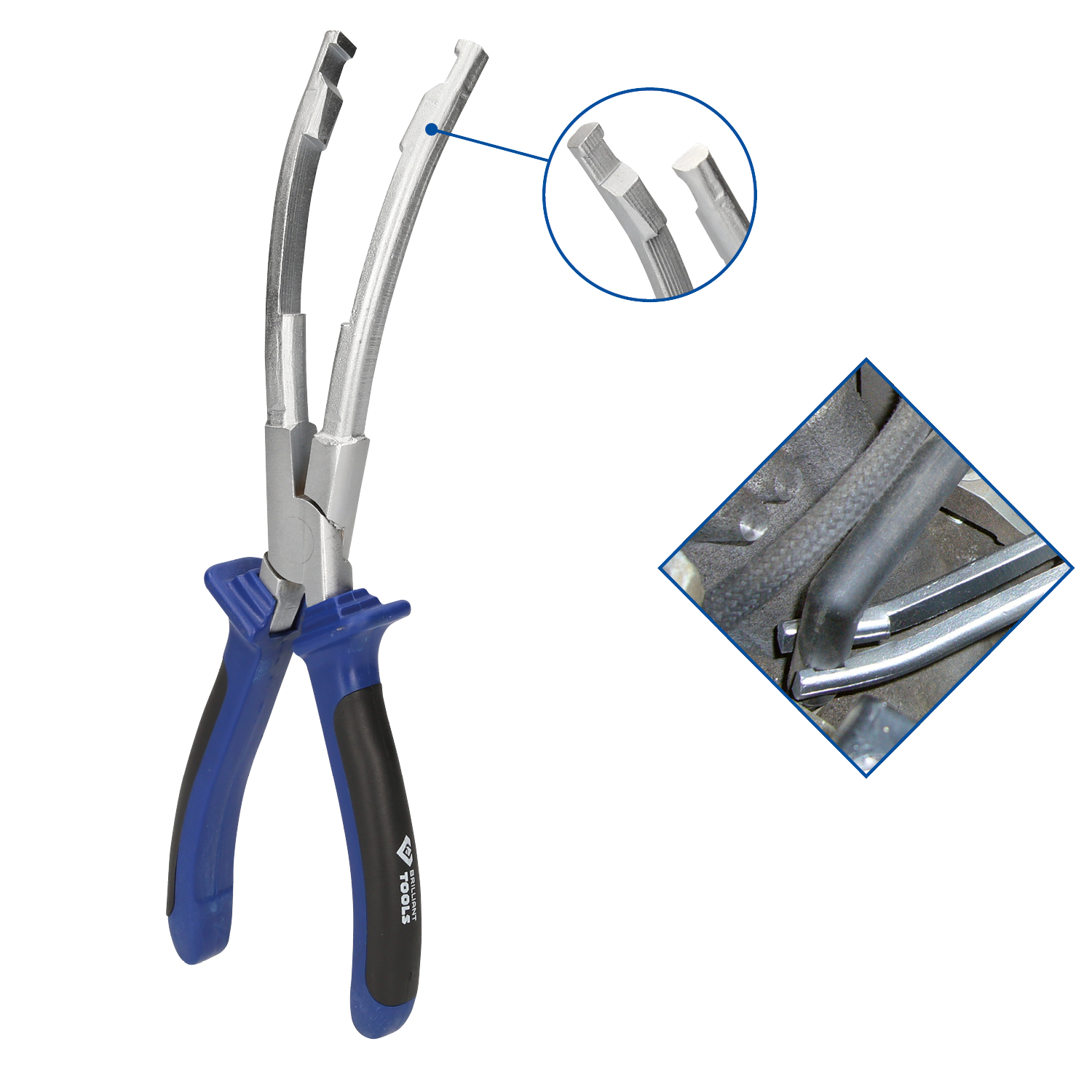 Brilliant Tools Glühkerzenstecker-Zange, abgewinkelt - BT566003