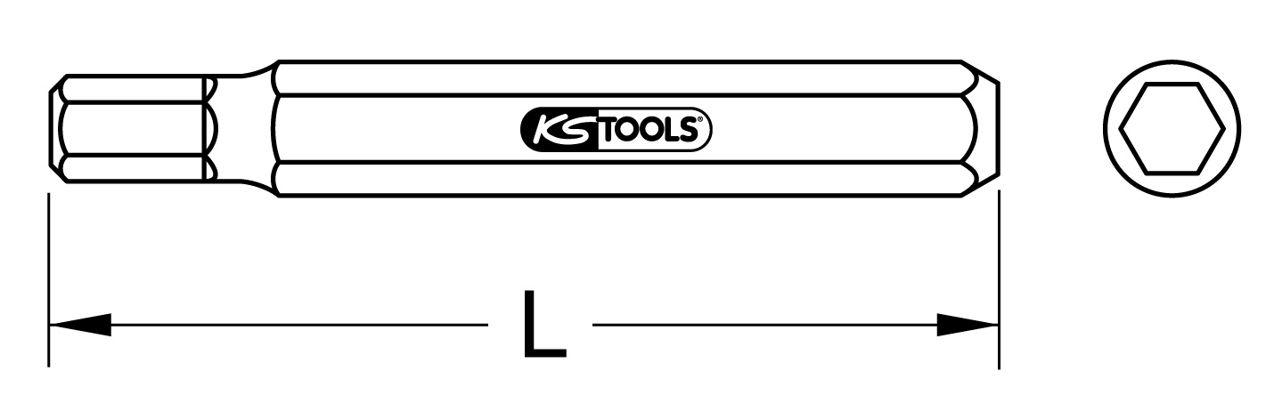 KS Tools 10mm Bit Innensechskant