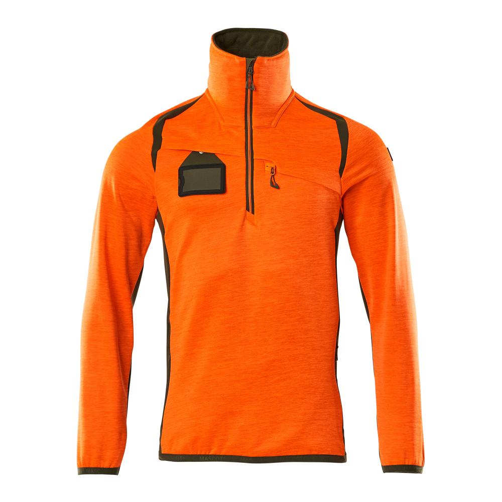 MASCOT Herren Fleecepullover mit kurzem Reißverschluss ACCELERATE SAFE