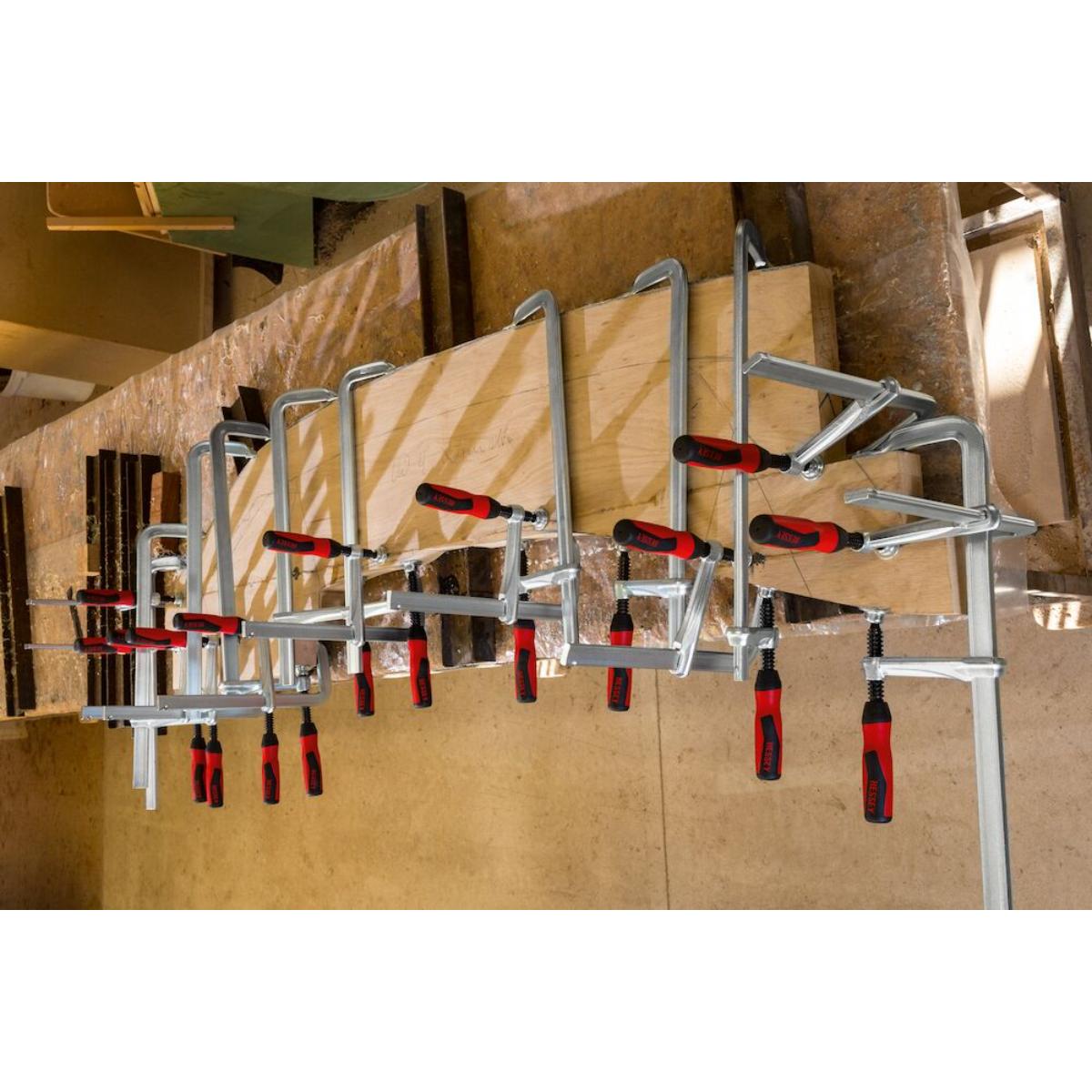 Bessey Original Ganzstahl-Schraubzwinge GZ mit 2-Komponenten-Kunststoffgriff