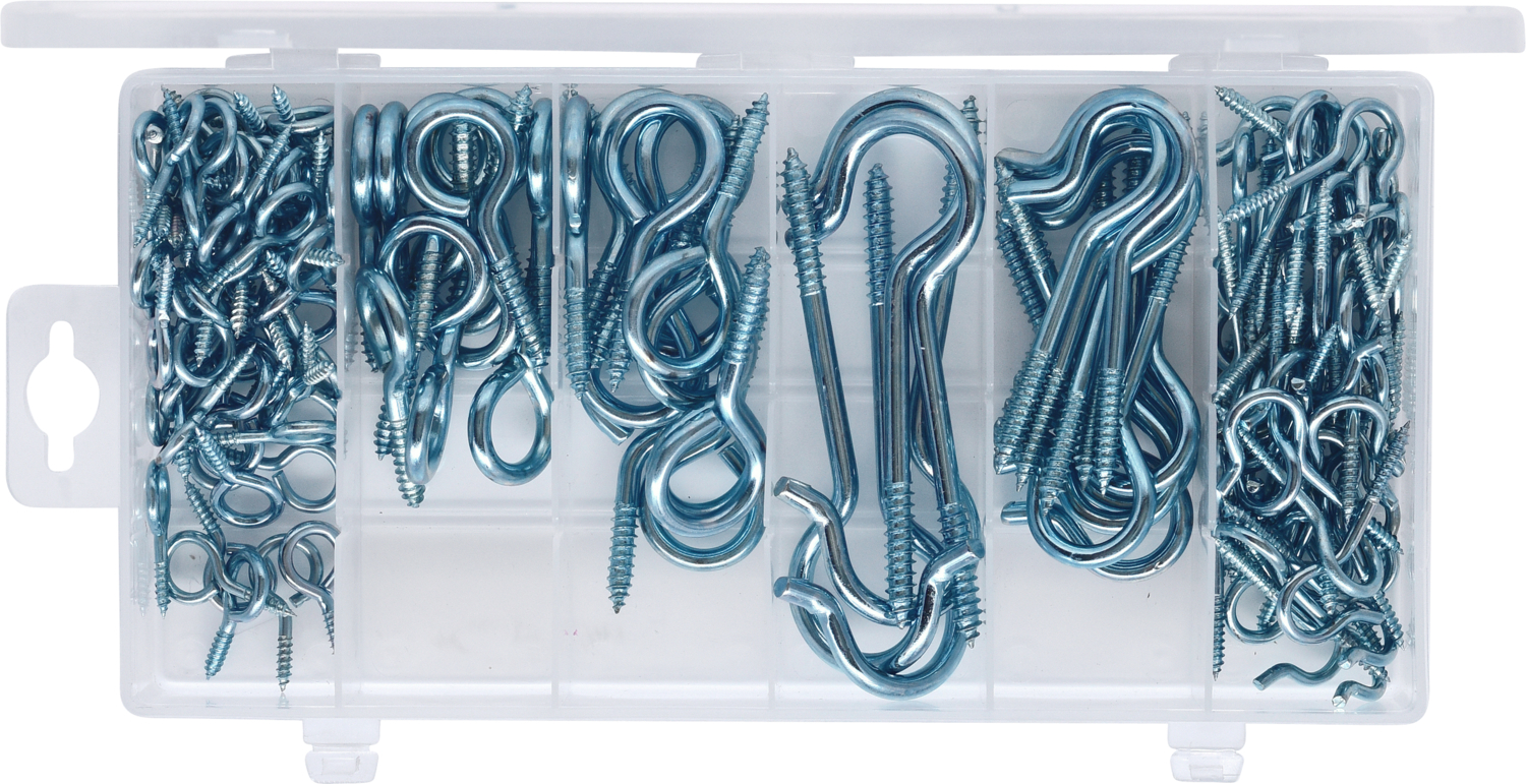 KS Tools Sortiment Haken- und Ösenschrauben,151-tlg