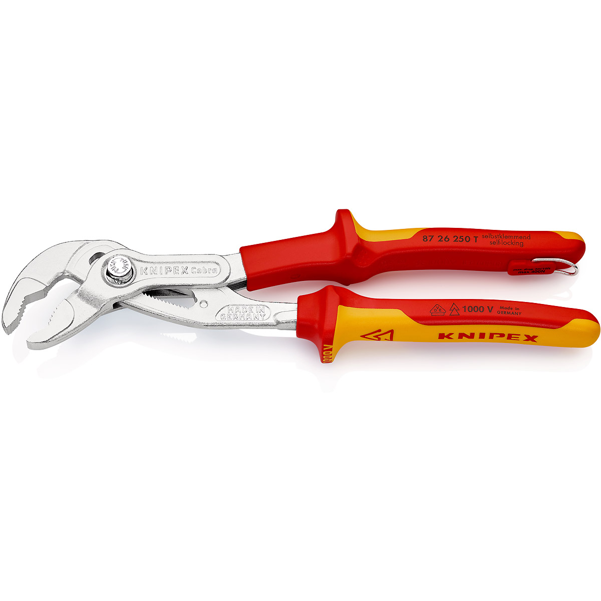 KNIPEX Cobra VDE Hightech-Wasserpumpenzange, isoliert 250 mm verchromt isoliert