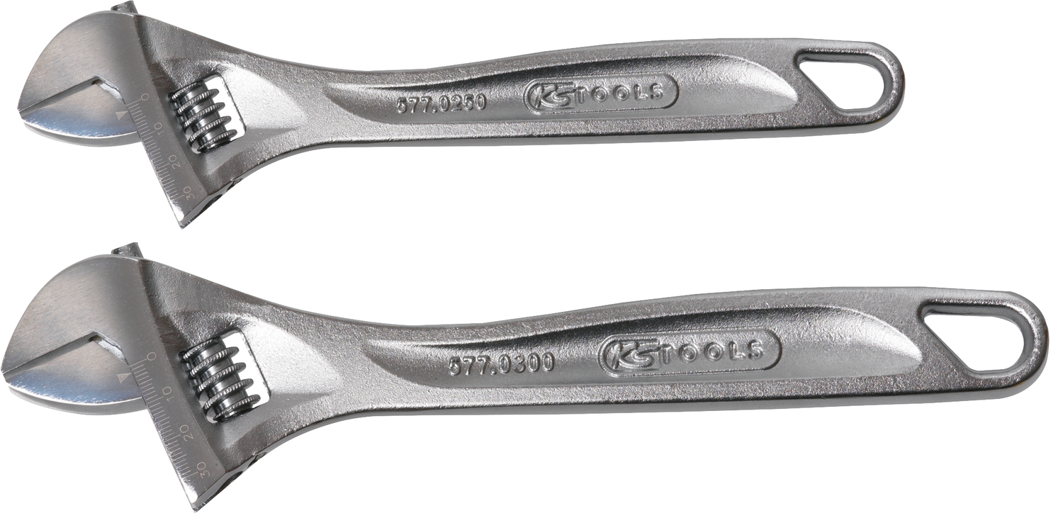 KS Tools Rollgabelschlüssel-Satz, verstellbar, 2-tlg
