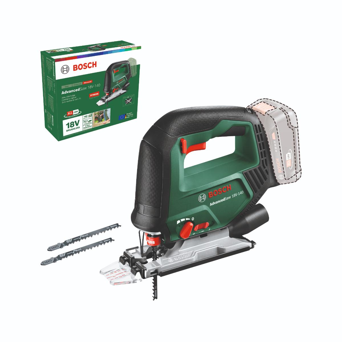 Bosch Akku-Stichsäge AdvancedSaw 18V-140,im Karton