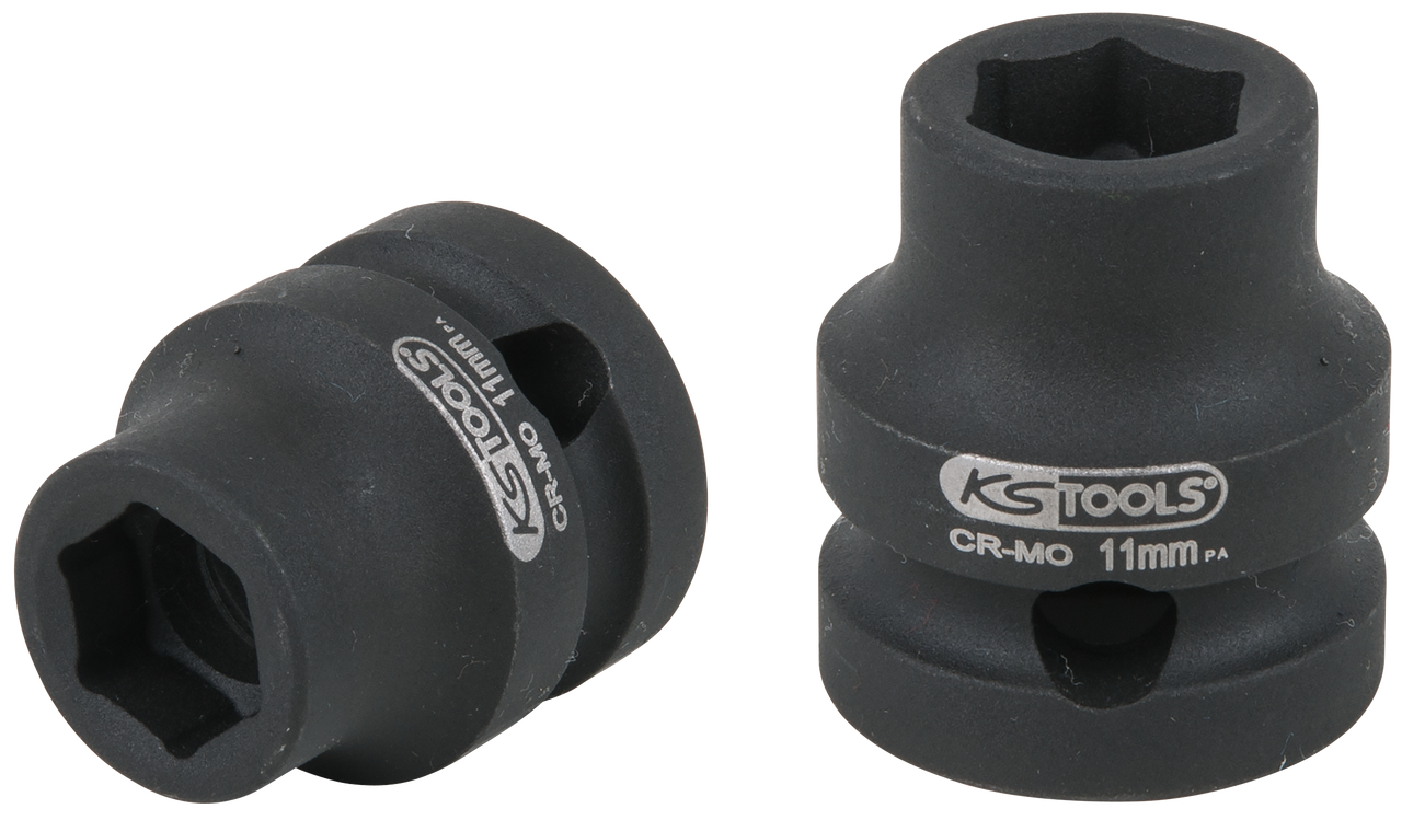 KS Tools 1/2" Sechskant-Kraft-Stecknuss, extra kurz, 11,0 mm