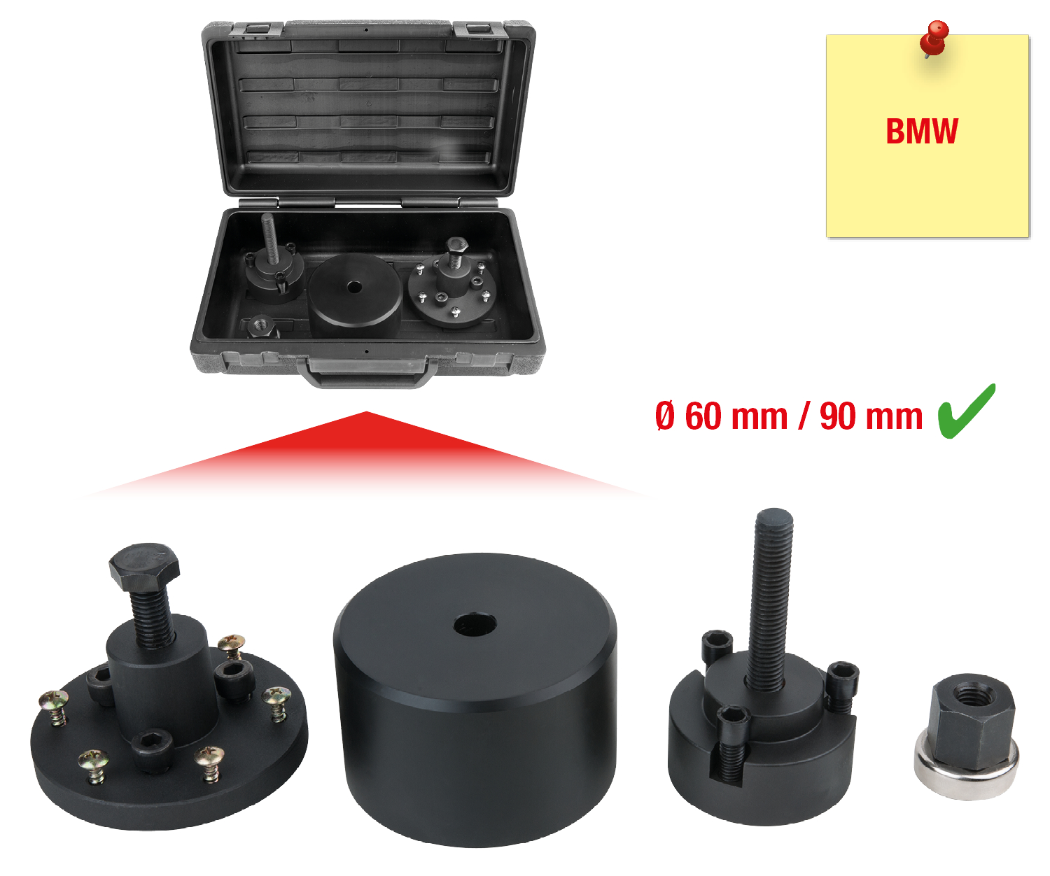 KS Tools Dichtringmontage-Satz für BWM, 4-tlg
