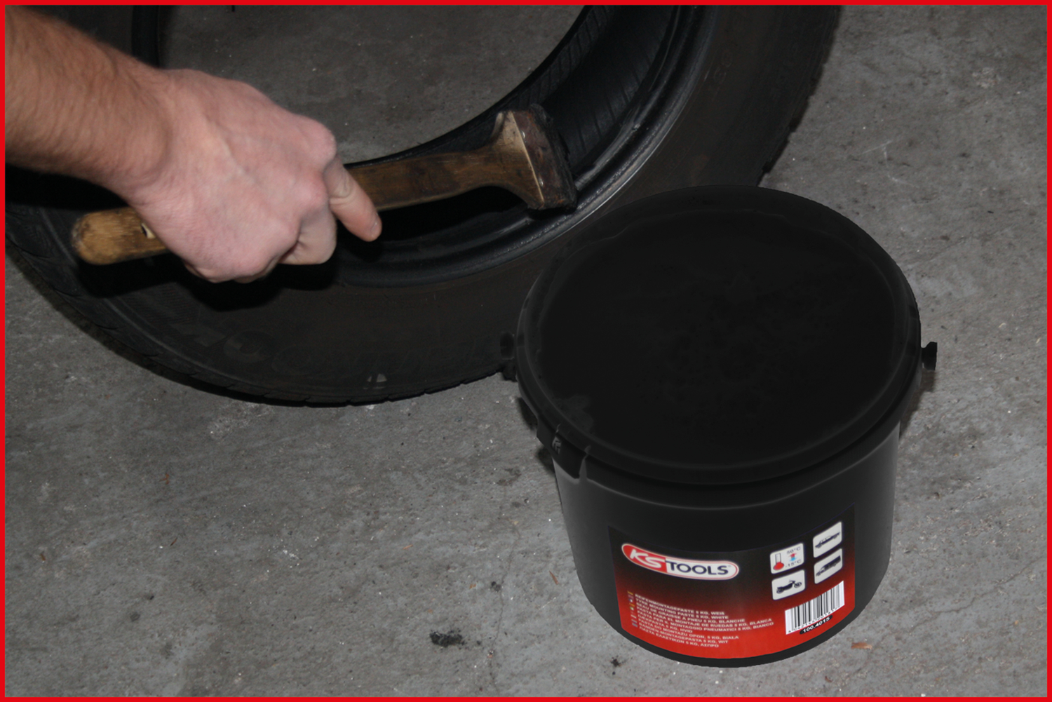 KS Tools Reifenmontagepaste 5 kg, schwarz