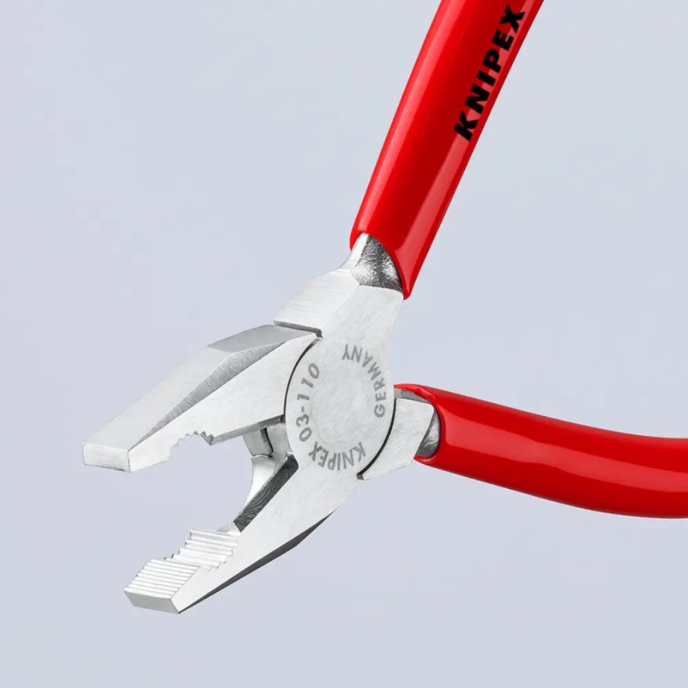 KNIPEX Mini-Kombizange mit Kunststoff überzogen verchromt 110 mm