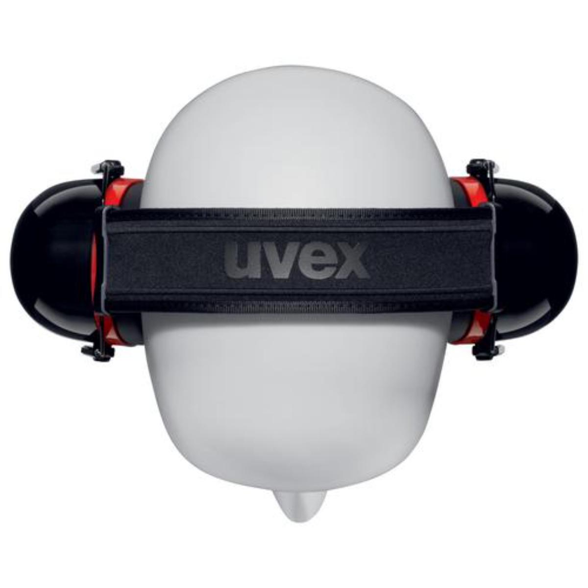 uvex K30 Kapselgehörschutz schwarz/ rot SNR 36 dB