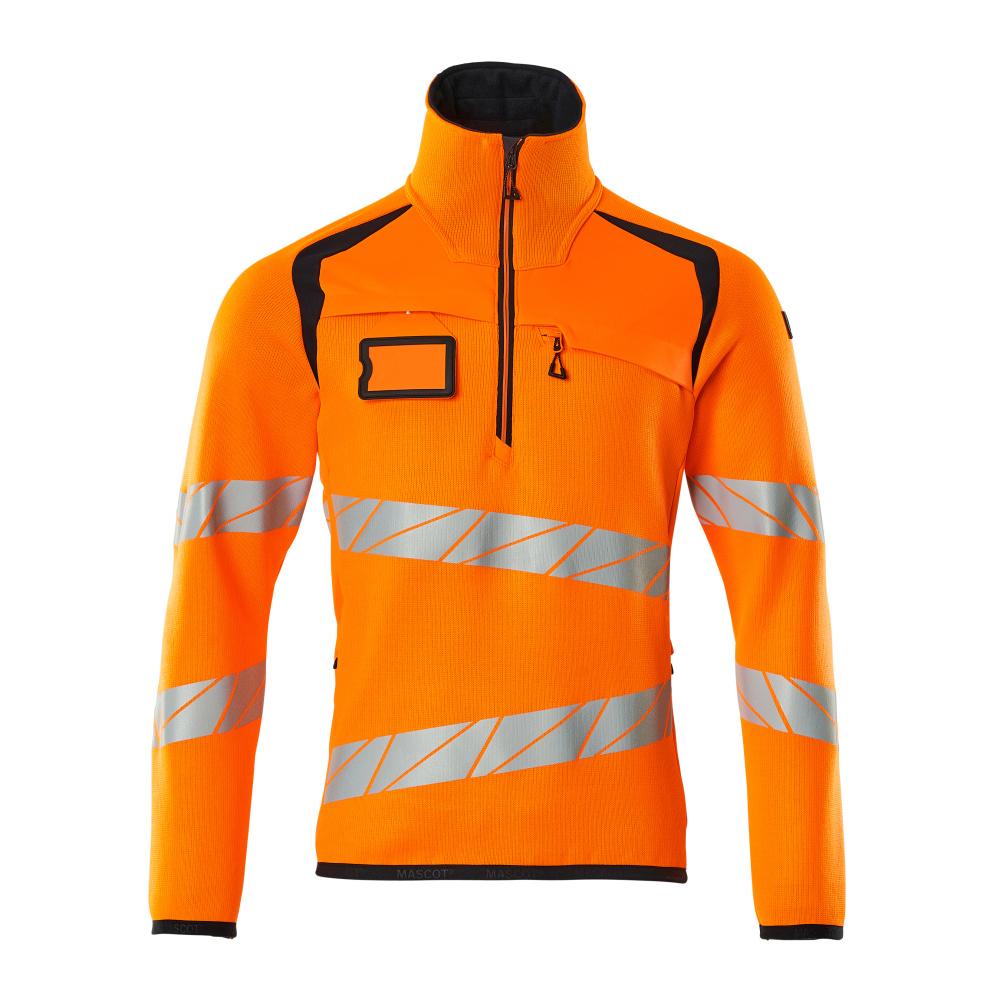MASCOT Herren Strickpullover mit kurzem Reißverschluss ACCELERATE SAFE