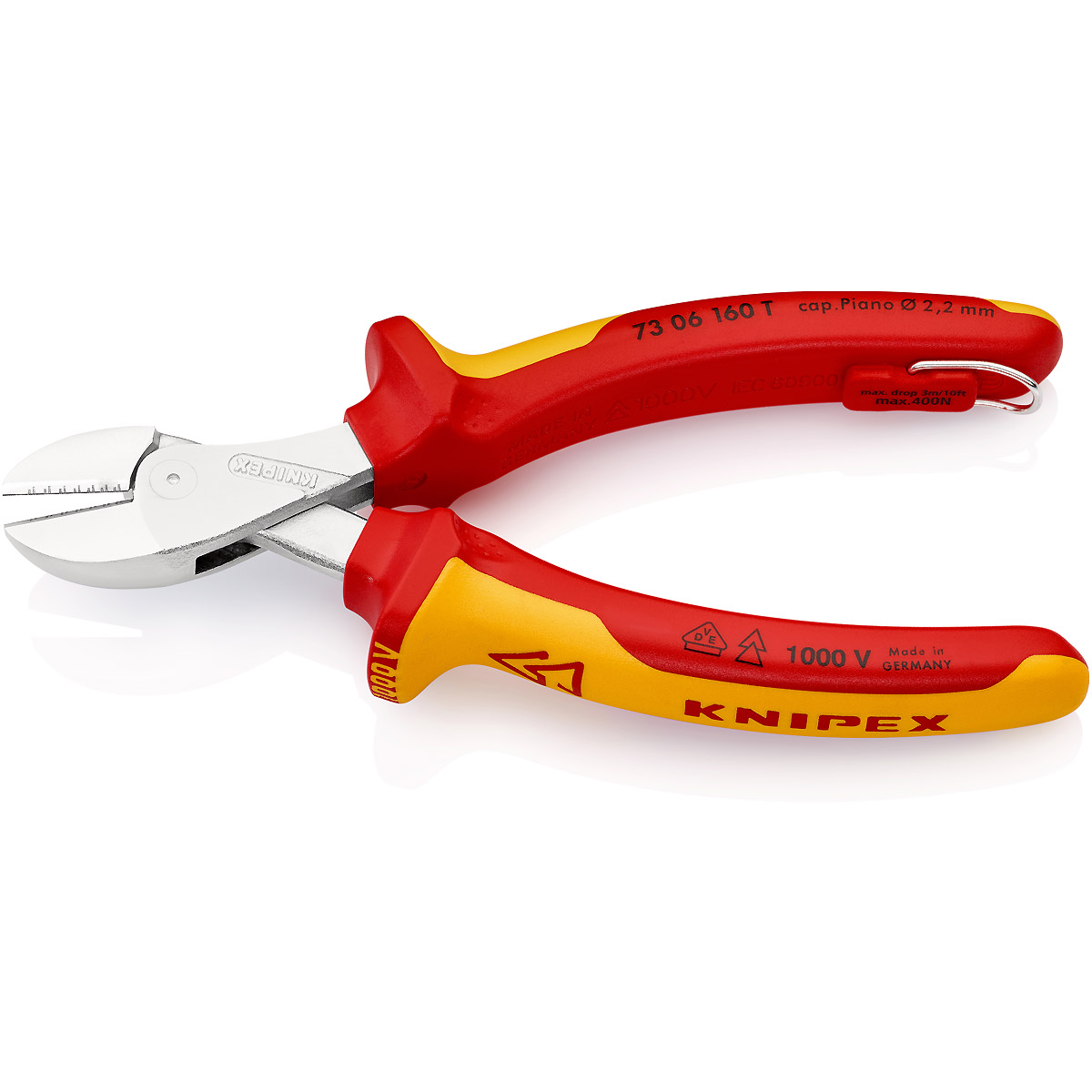 KNIPEX X-Cut isoliert mit Befestigungsöse