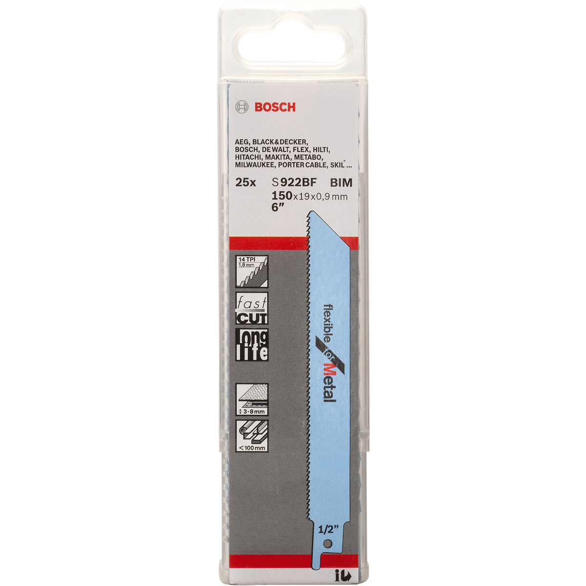 Bosch Säbelsägeblatt S 922 BF, Flexible for Metal