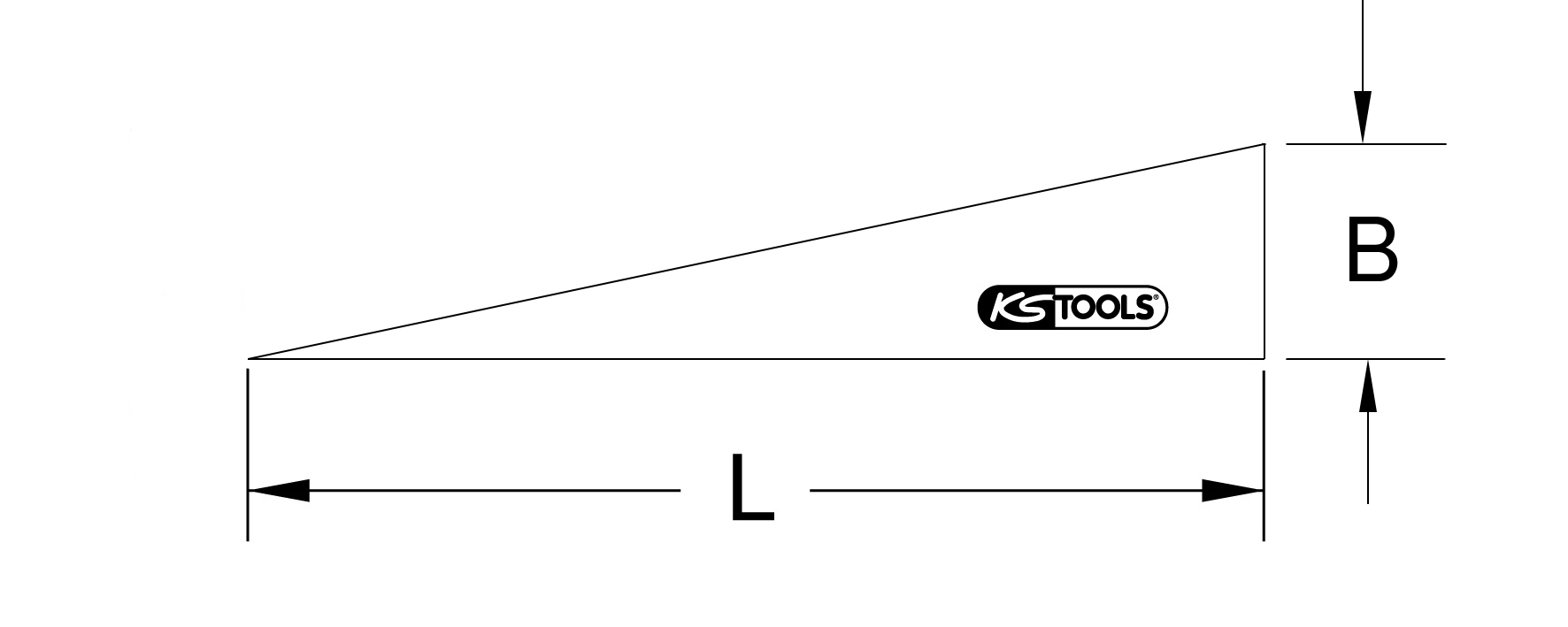 KS Tools Kunststoffspreizkeil, 160mm