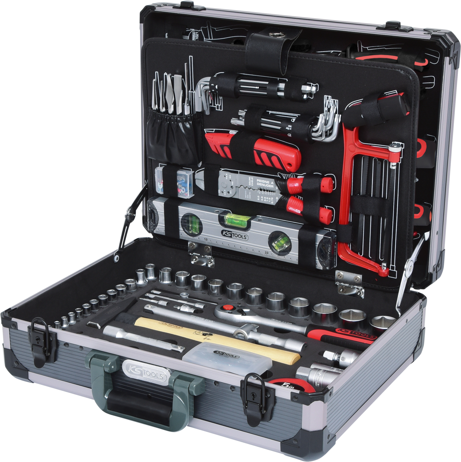 KS Tools 1/4"+1/2" Werkzeug-Satz, 127-tlg