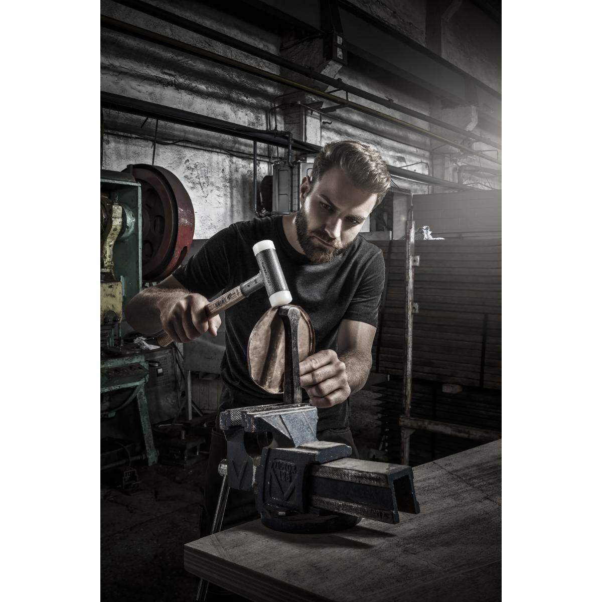 HALDER SUPERCRAFT - Schonhammer rückschlagfrei mit Hickorystiel, Nylon