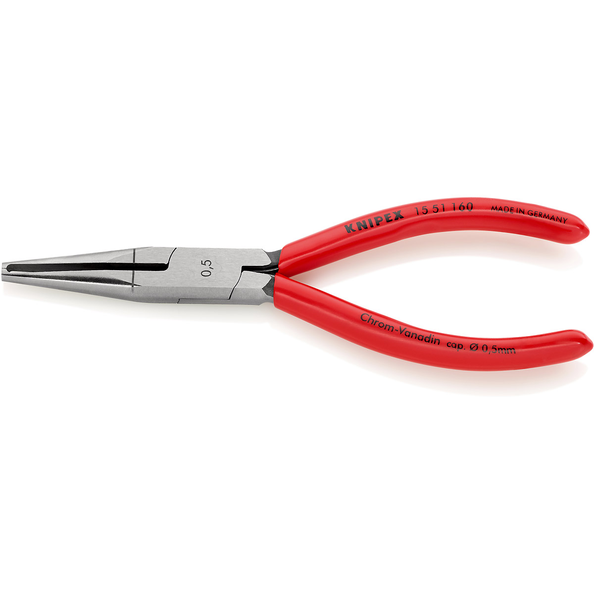 KNIPEX Abisolierzange 160 mm mit Kunststoff überzogen poliert