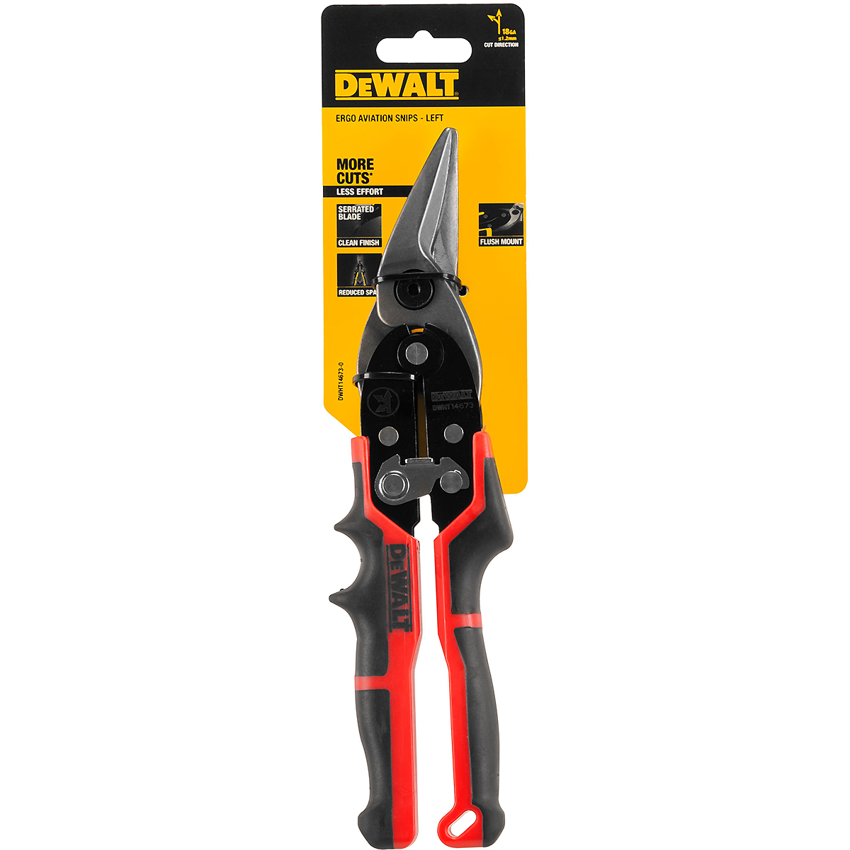 DEWALT Blechschere ERGO Links (rot)