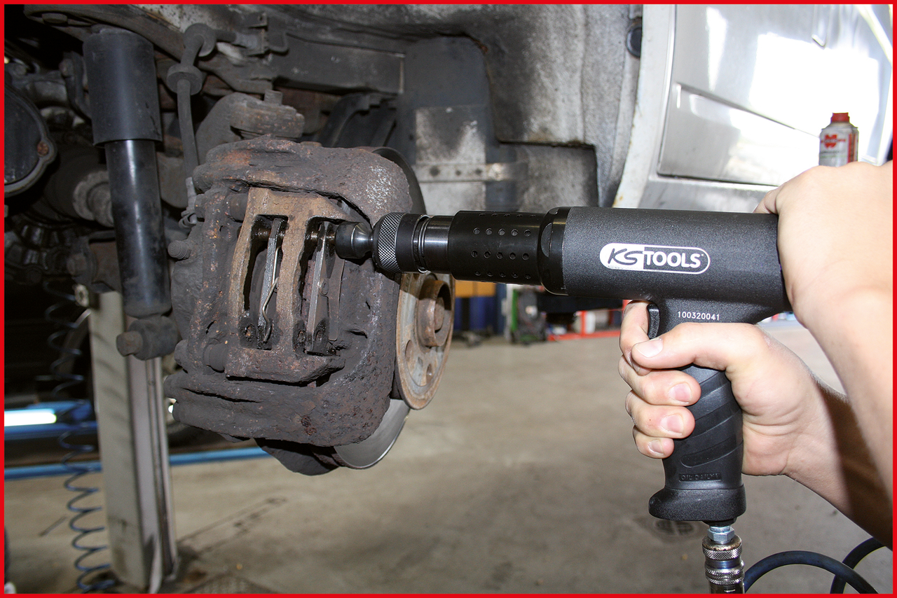 KS Tools Vibro-Impact Druckluft-Meißelhammer-Satz, 6-tlg
