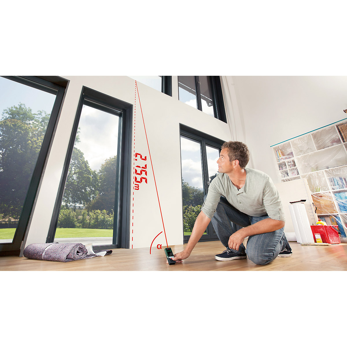 Bosch Digitaler Laser-Entfernungsmesser AdvancedDistance 50C ECO- Lieferkarton