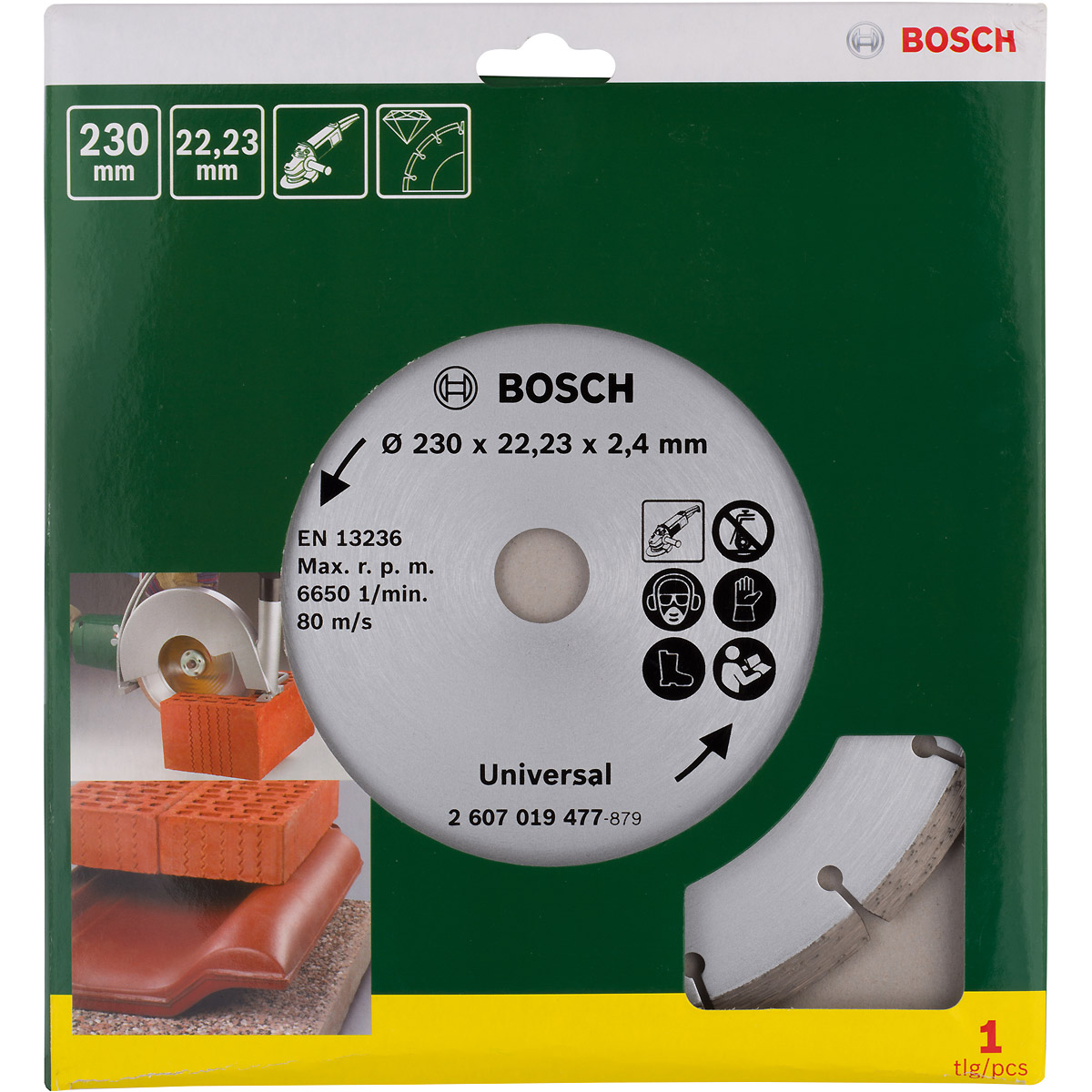 Bosch Diamanttrennscheibe für Baumaterial