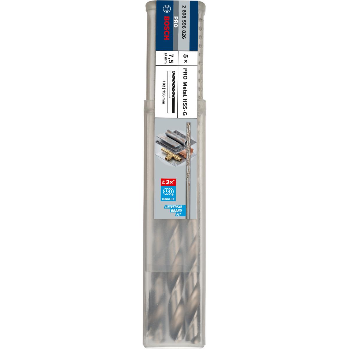 Bosch PRO Metallbohrer HSS-G, DIN 340