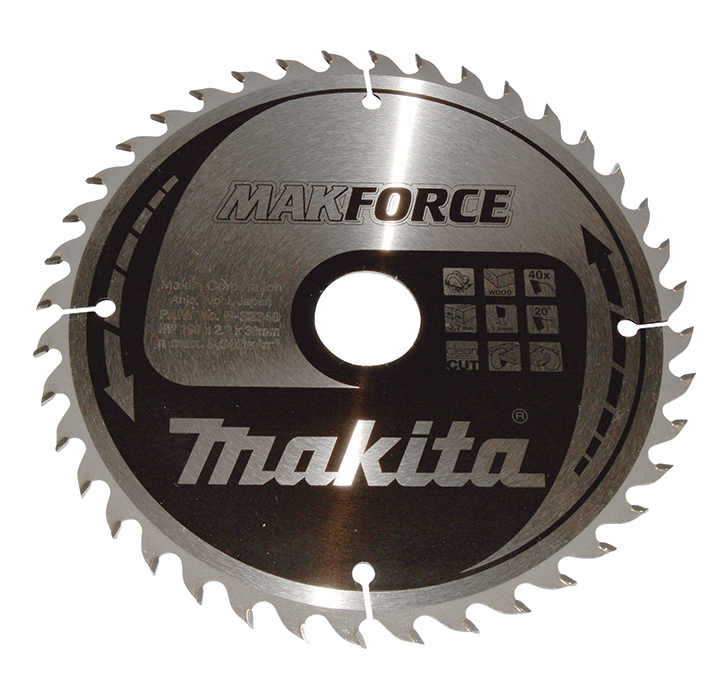 Makita Kreissägeblatt MAKFORCE, 190/30 mm - 40 Zähne - 1,4 mm - CleanCut - Holz - B-32340