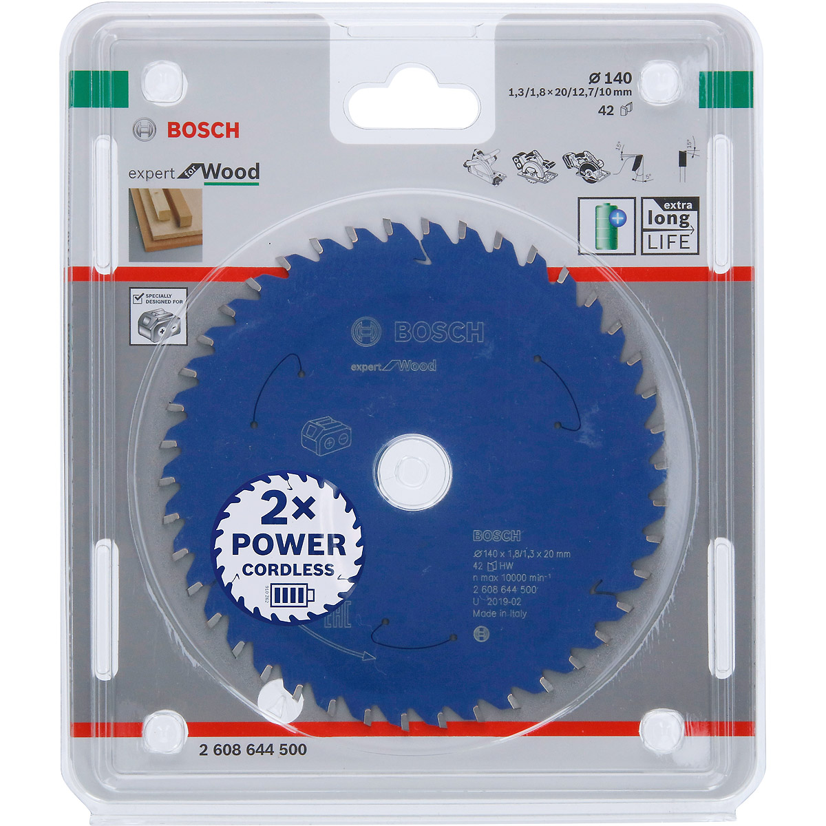 Bosch Akku-Kreissägeblatt Expert for Wood ø 140 mm