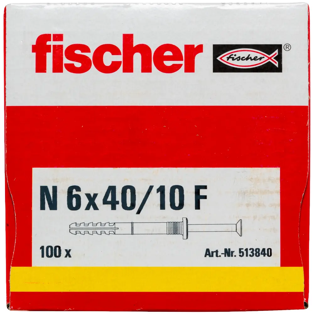 Fischer Nageldübel N 6x40/10 F (100)
