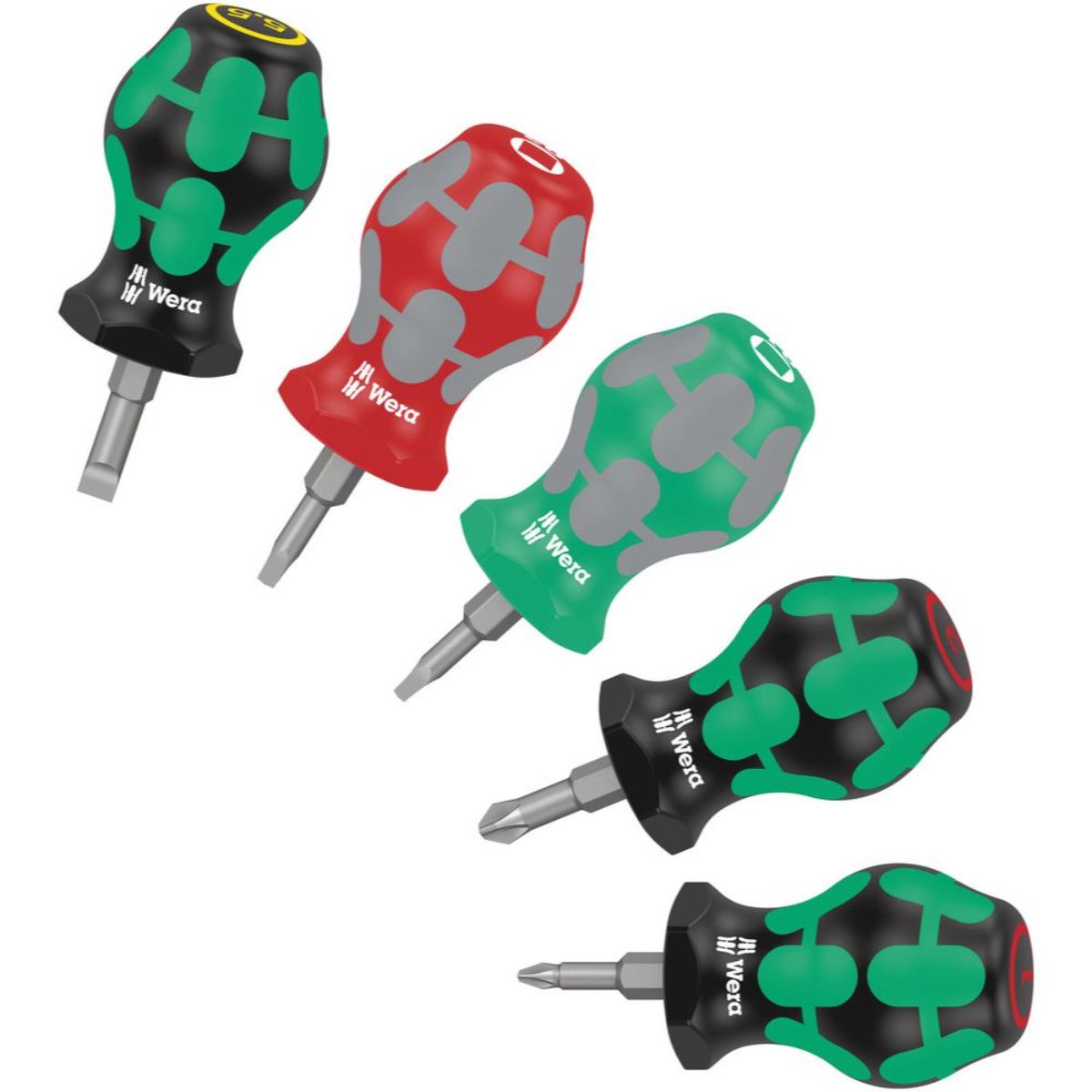 Wera Stubby Set 3 Schraubendrehersatz, 5-teilig