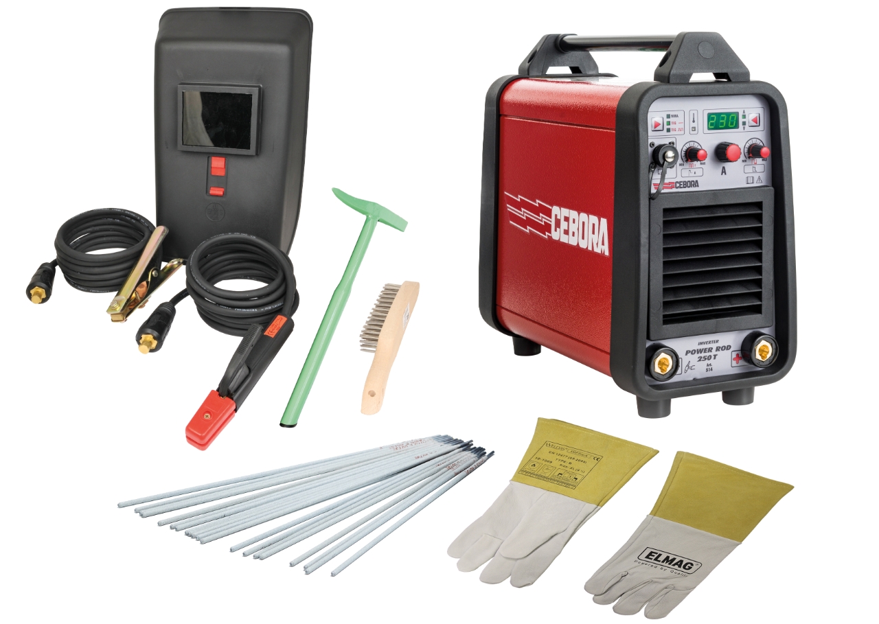 ELMAG Schweißinverter POWER ROD 250/T Cell - Super Set