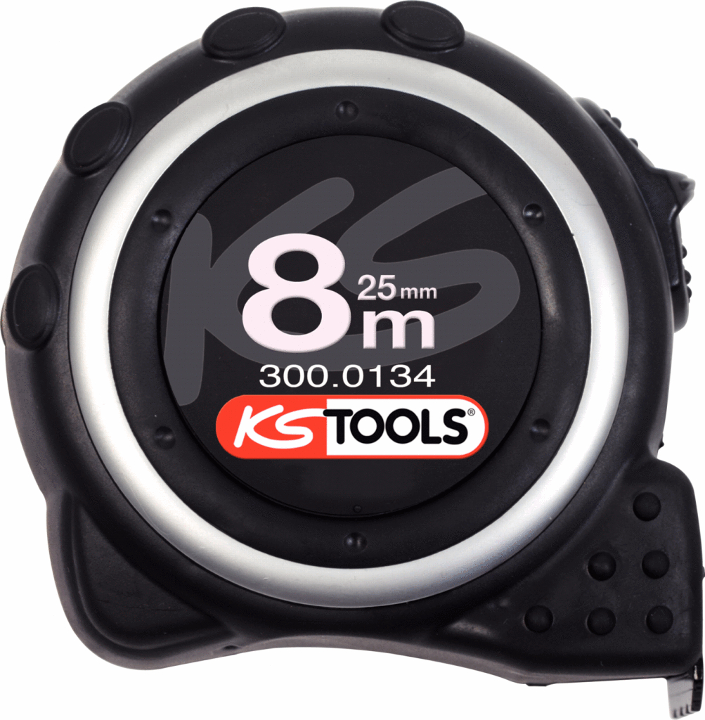 KS Tools Bandmaß mit Feststeller,schwarz-grau