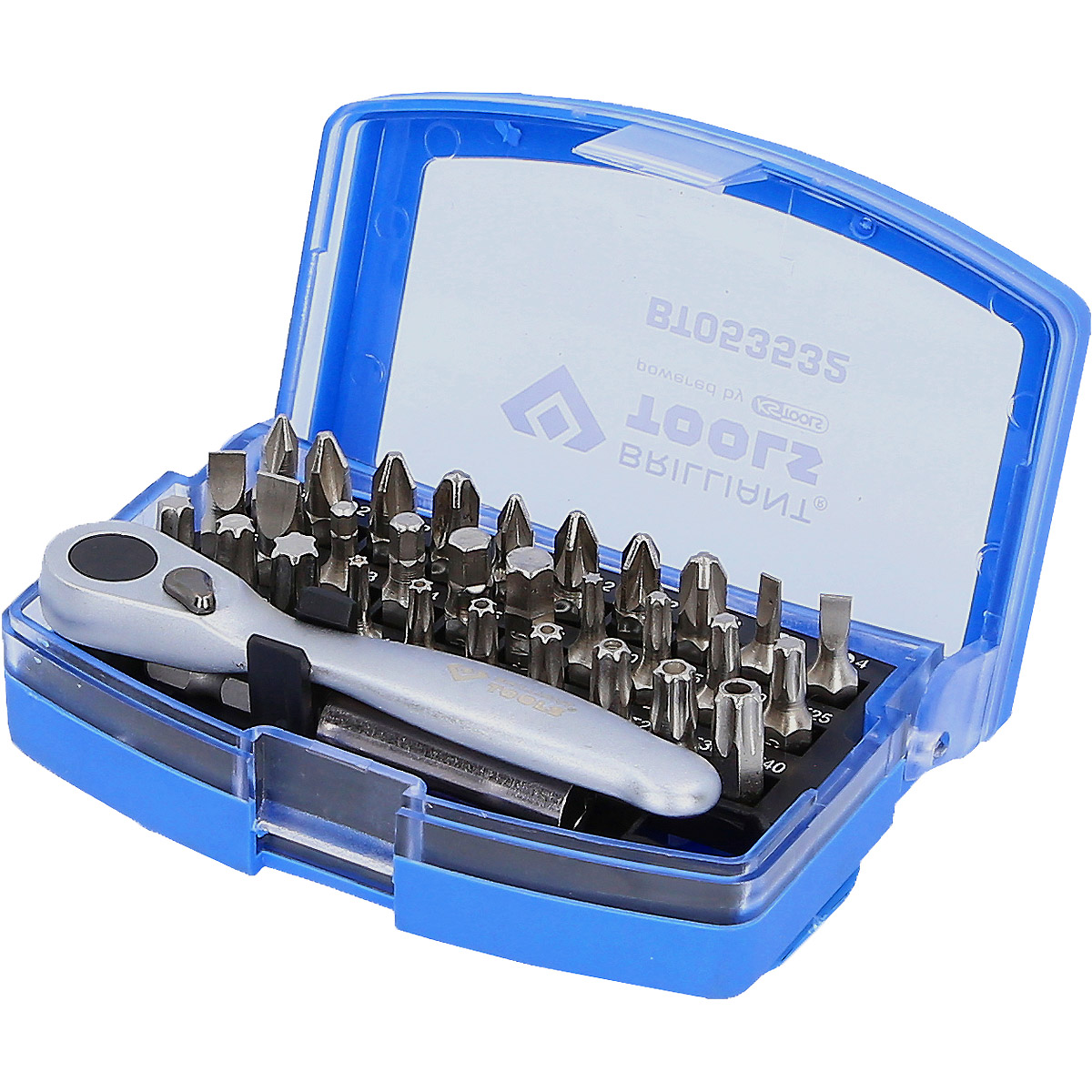 Brilliant Tools Bit-Satz mit Bit-Umschaltratsche, 32-tlg