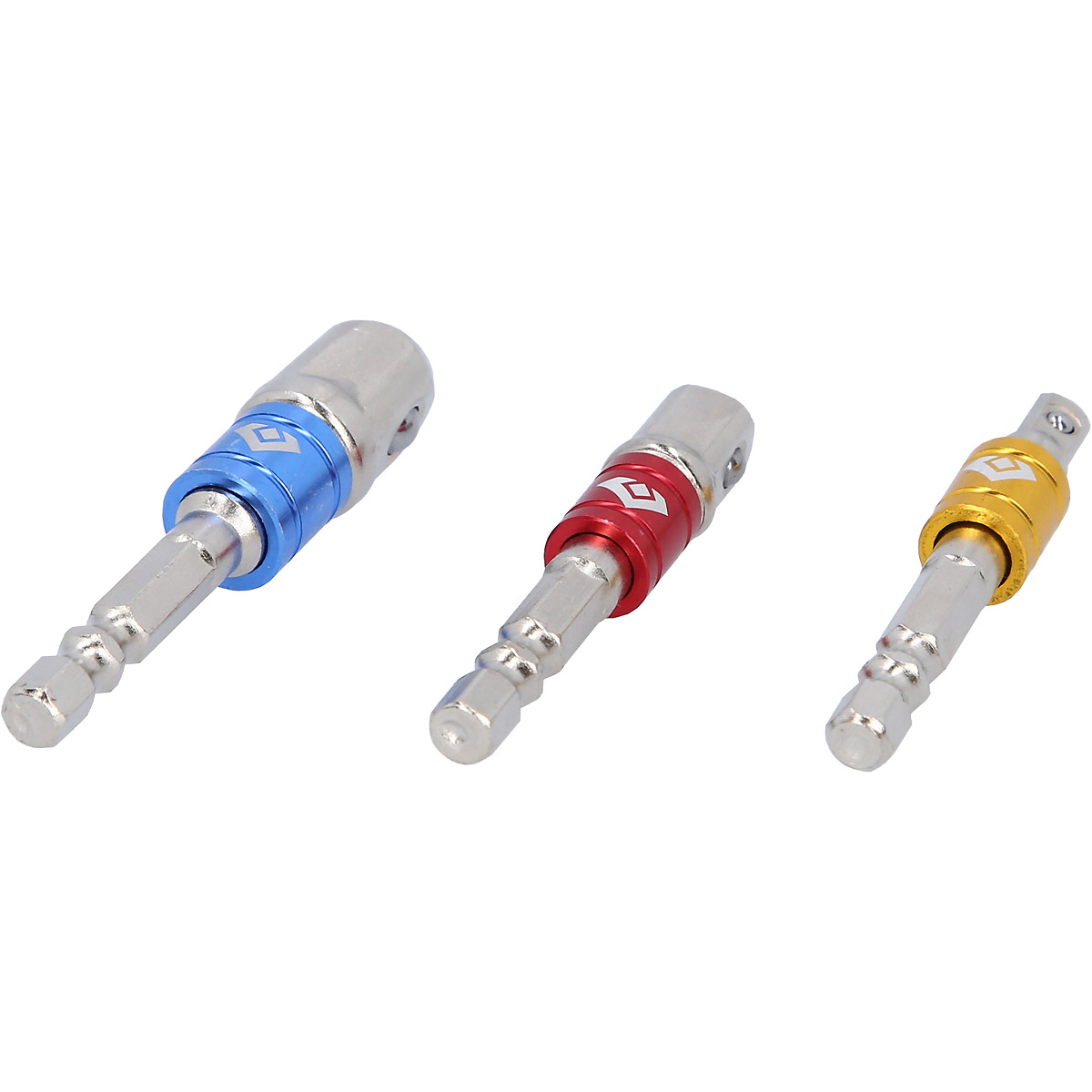 Brilliant Tools 1/4" Vierkant-Adapter-Satz 1/4" + 3/8" + 1/2", 3-tlg