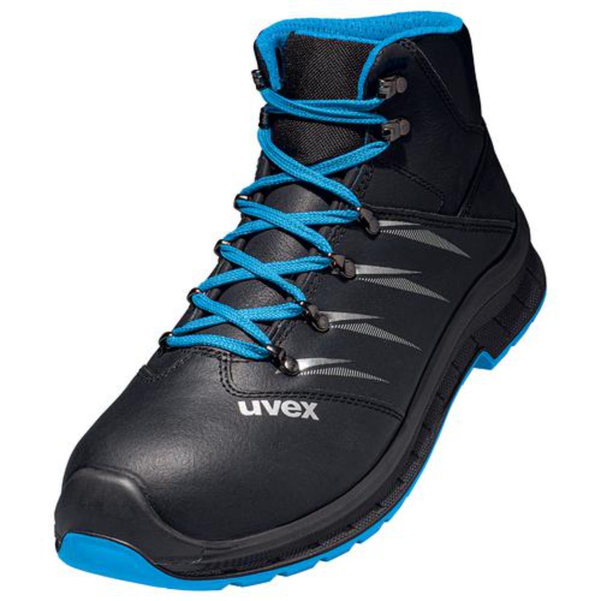 uvex 2 trend Sicherheitsschuh Stiefel S3, blau/schwarz