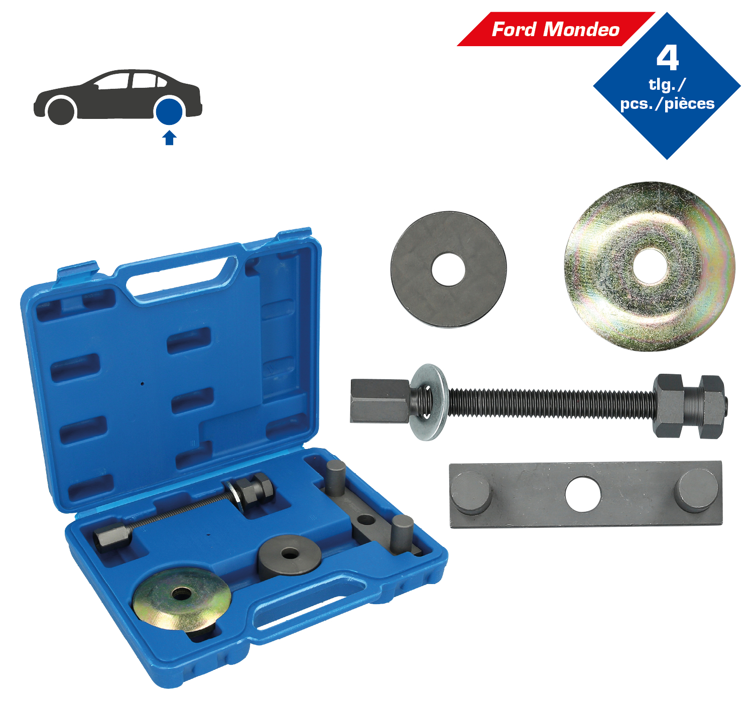 Brilliant Tools Silentlager-Werkzeug-Satz, für Ford Mondeo, 4-tlg - BT672150