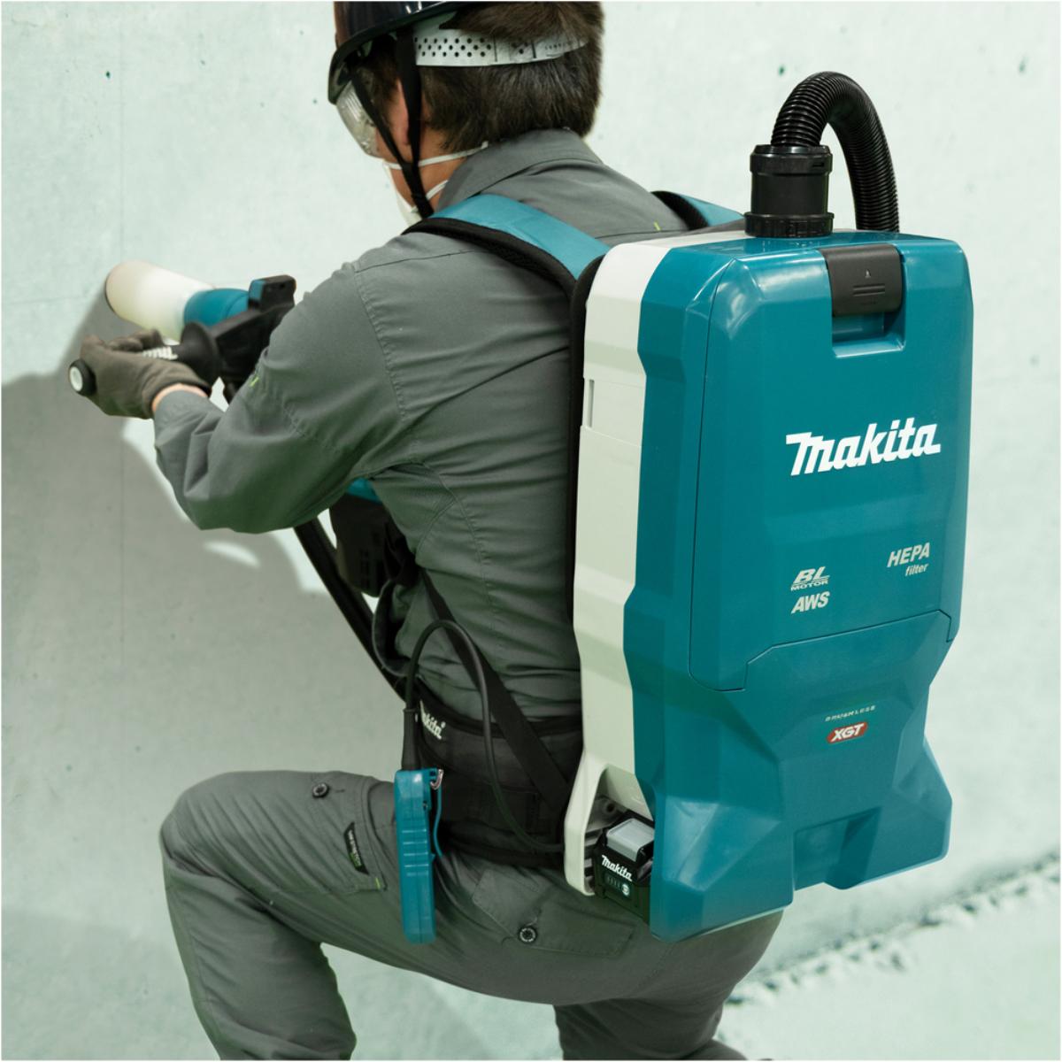Makita Akku-Rucksackstaubsauger 40V max. - 200 mbar - 6 l - VC012GZ01